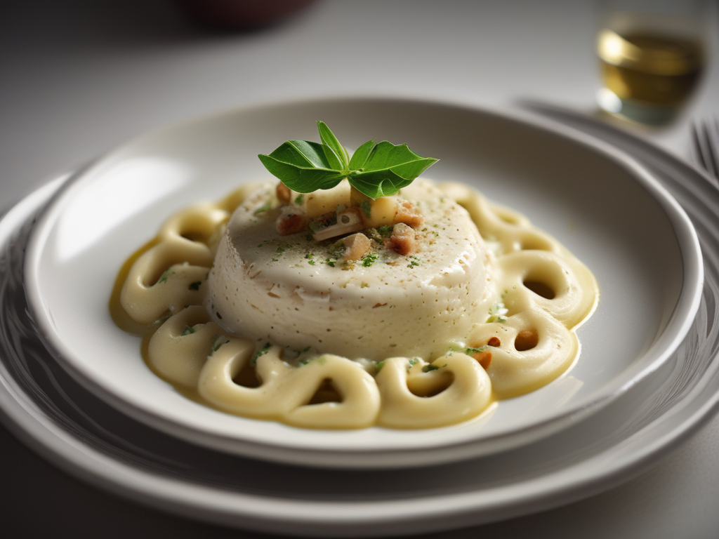  Sformatini di cavolo romano con crema di pecorino.