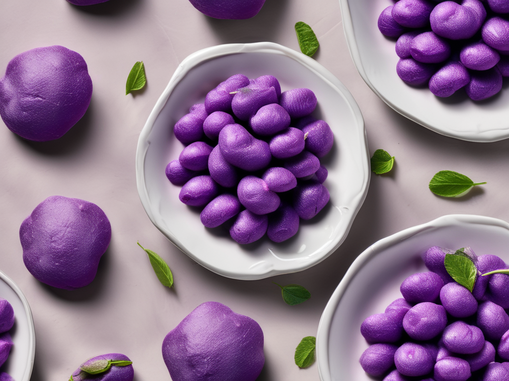 La patata viola…Quando il piatto si riempie di colore e di gusto. The purple potato … When the dish is filled with color and taste.